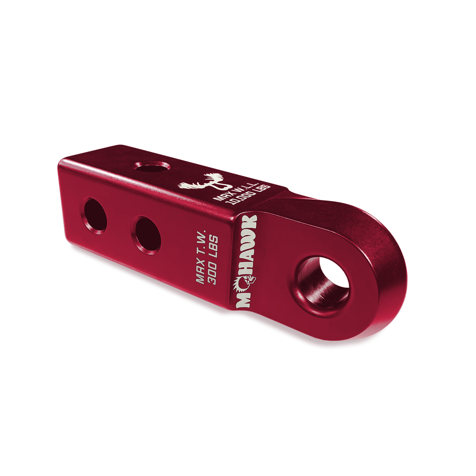 Red Rum Moose Knuckle Offroad Mohawk 2.0 Shackle Receiver for Soft Shackles and Closed Loop Vehicle Recovery Hitch