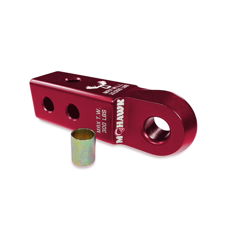 Red Rum Moose Knuckle Offroad Mohawk 2.0 Bow Strongest Shackle Receiver for Soft Shackles, 3/4