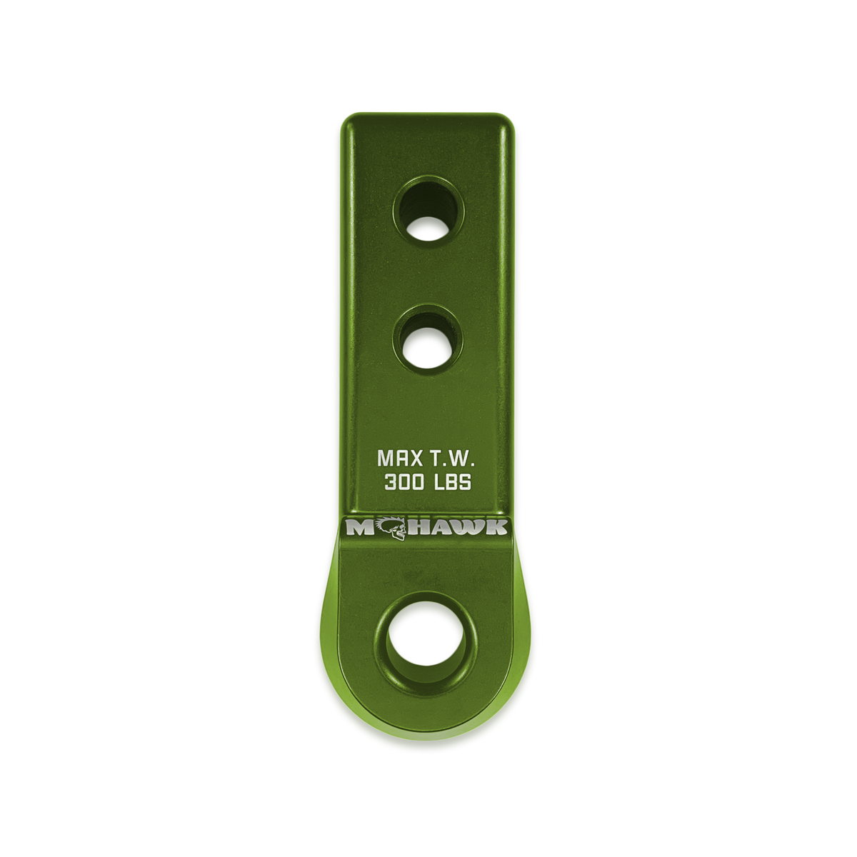 Bean Green Moose Knuckle Offroad Mohawk 2.0 D Ring Shackle Receiver for Soft Shackles, 3/4
