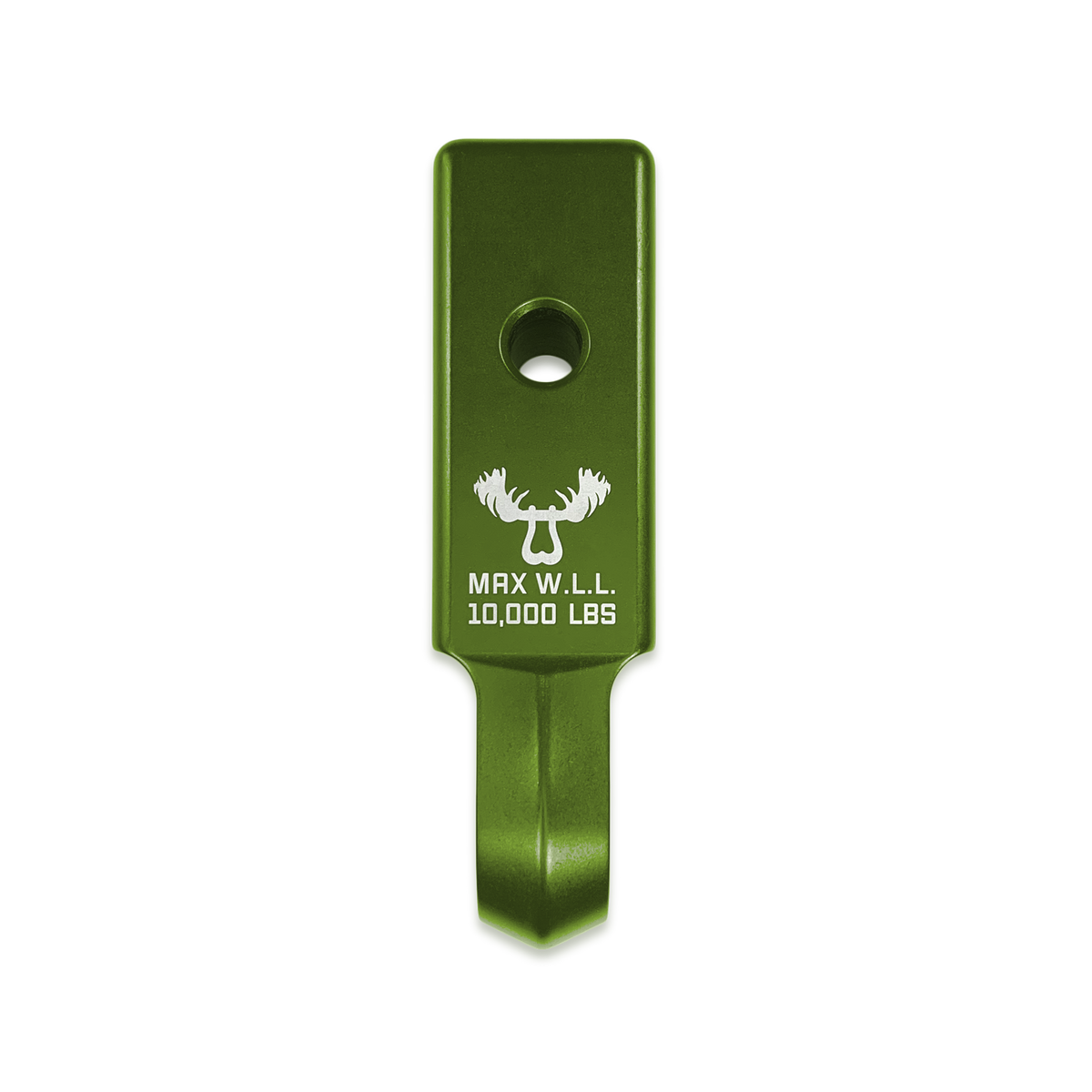 Bean Green Moose Knuckle Offroad Mohawk 2.0 Bow Shackle Receiver for Soft Shackles, 3/4