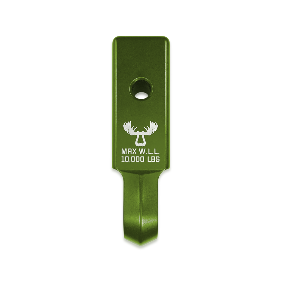 Bean Green Moose Knuckle Offroad Mohawk 2.0 Bow Shackle Receiver for Soft Shackles, 3/4