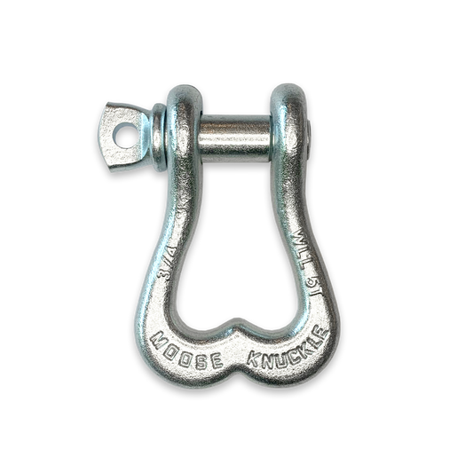 Moose Knuckle XL Nice Gal Galvanized D-Ring 3/4" Shackle for Towing Off-Road Jeep, Tacoma, 4-Runner, 4x4 Truck and SxS Vehicle Recovery