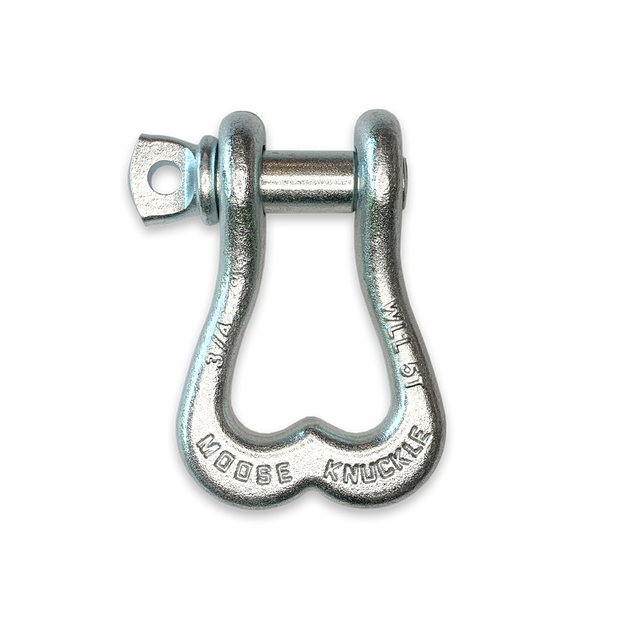Moose Knuckle XL Nice Gal Galvanized D-Ring 3/4" Shackle for Towing Off-Road Jeep, Tacoma, 4-Runner, 4x4 Truck and SxS Vehicle Recovery