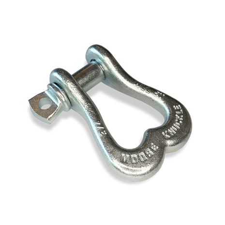 Moose Knuckle XL Nice Gal Galvanized Bow D-Ring 3/4" Shackle for Off-Road Closed Loop 4x4 and SxS Vehicle Recovery