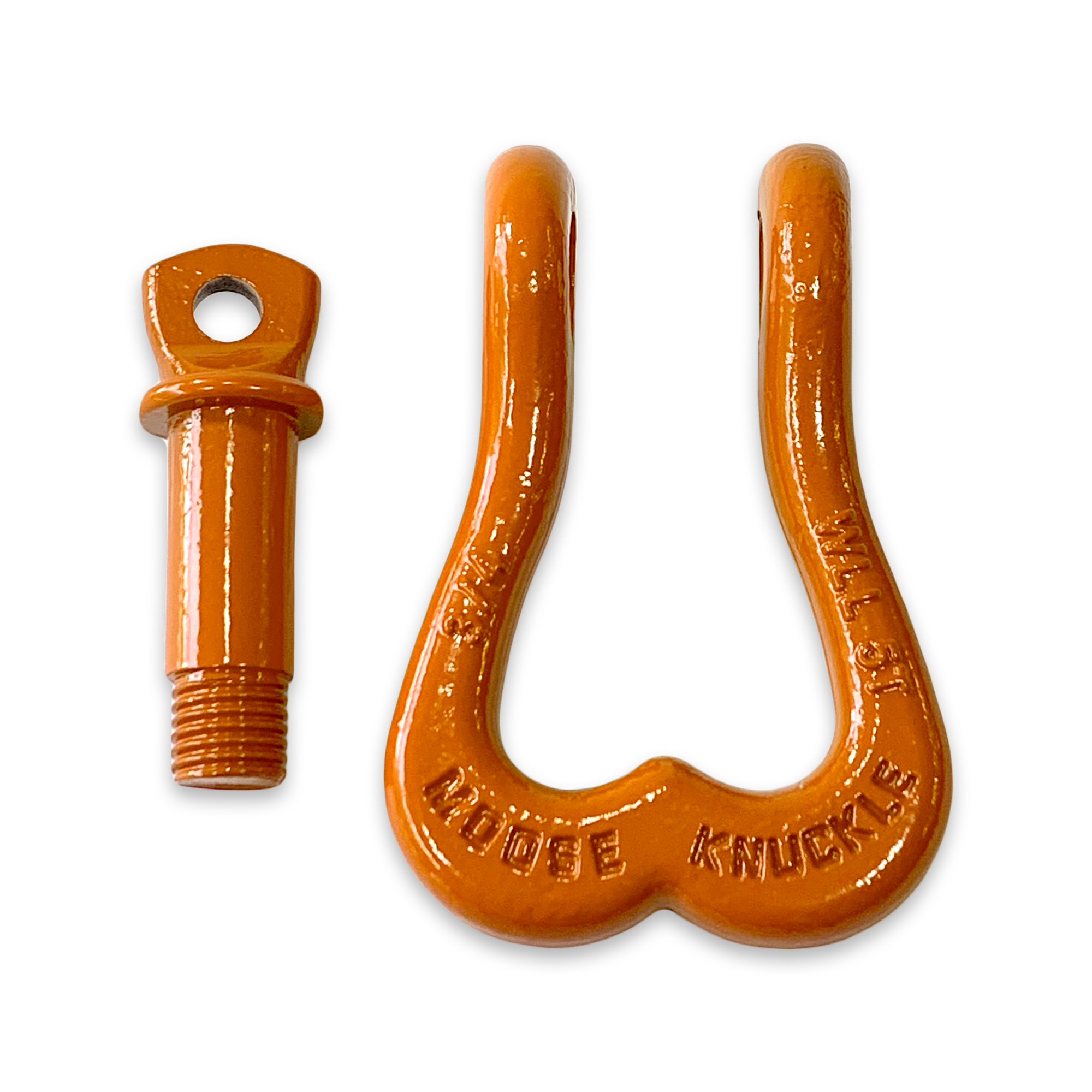 Moose Knuckle XL Obscene Orange Heavy Duty Extra Strong Patent Pending 3/4