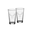 Moose Logo 16oz pint glasses | Two Pack