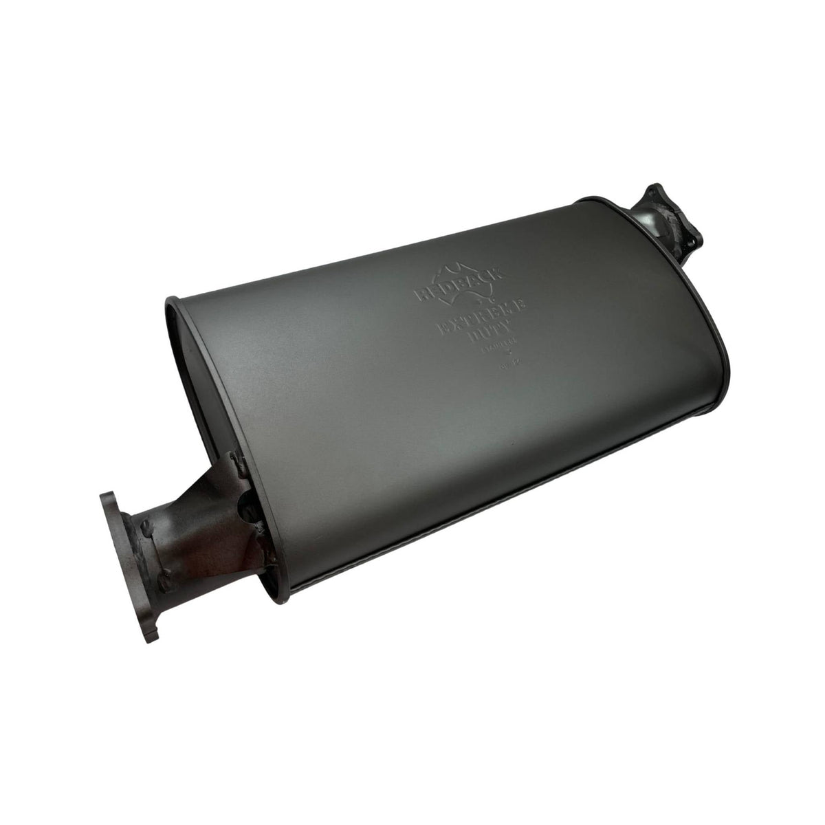 Redback Extreme Duty Straight Piped Muffler (Offset/Offset, 5in Round) - XM00073-ST
