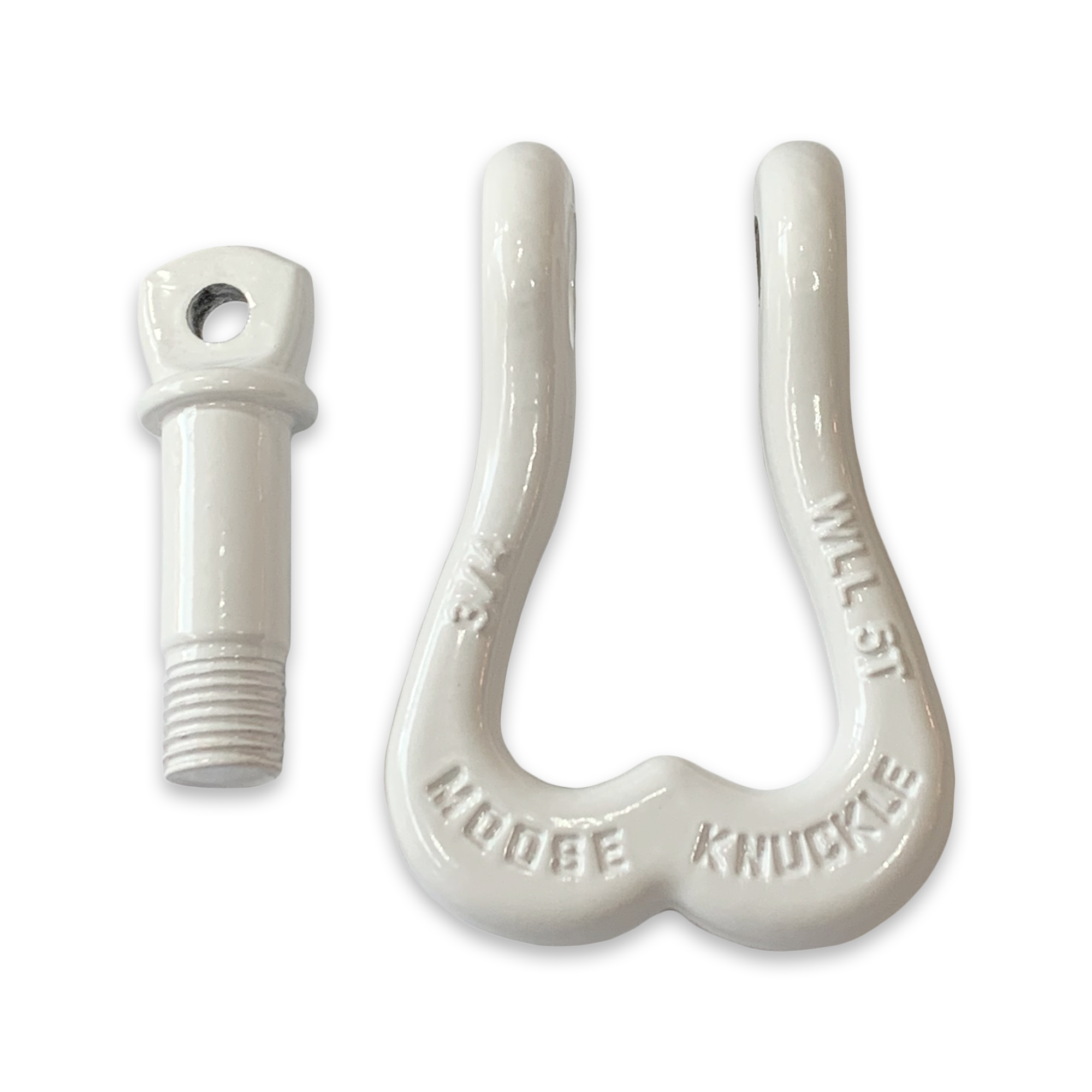 Moose Knuckle XL Pure White Heavy Duty Extra Strong Patent Pending 3/4