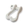 Moose Knuckle XL Pure White Powder Coated Colored Shackle for Tow Straps, Off Roading and Truck Nuts Vehicle Recovery