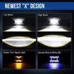 (2pcs/set) 4X6 INCH SEALED BEAM LED HEADLIGHTS WITH HI-LO BEAM DRL TURN SIGNAL LIGHT