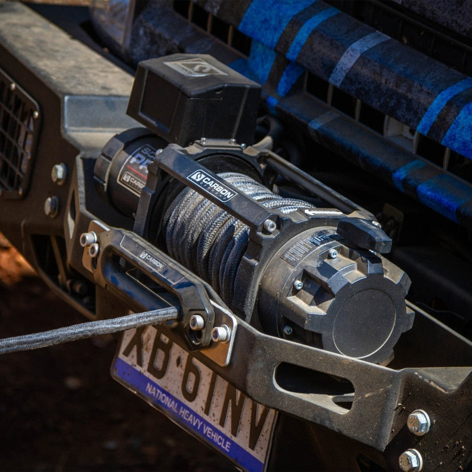 Carbon Scout Pro 20000lb Extreme Duty Truck Winch — BYO Hook