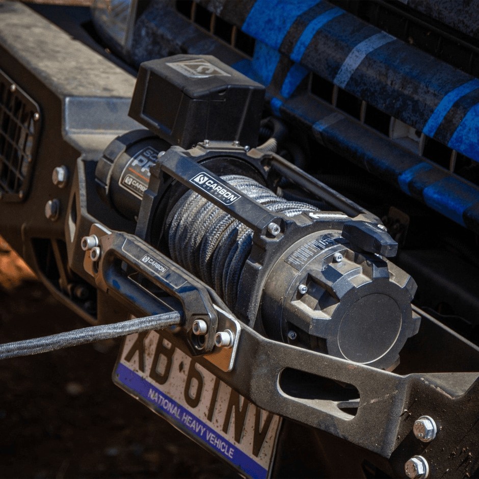 Carbon Scout Pro 20000lb Extreme Duty Truck Winch 24V — BYO Hook