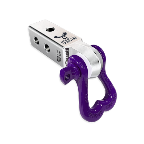 Atomic Silver Soft Shackle Hitch Receiver | Grape Escape XL Bow Shackle