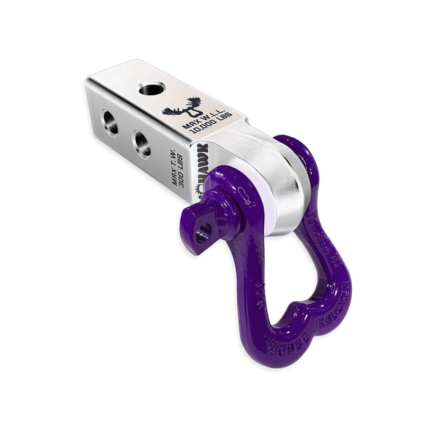 Atomic Silver Soft Shackle Hitch Receiver | Grape Escape XL Bow Shackle