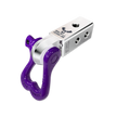 Atomic Silver Soft Shackle Hitch Receiver Purple Grape Escape D-Ring