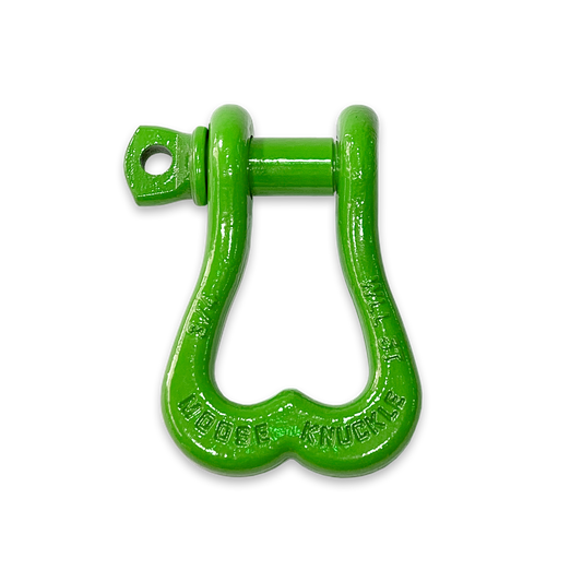Moose Knuckle XL Sublime Green D-Ring 3/4" Shackle for Towing Off-Road Jeep, Tacoma, 4-Runner, 4x4 Truck and SxS Vehicle Recovery