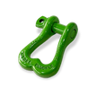 Moose Knuckle XL Sublime Green Powder Coated Colored Shackle for Tow Straps, Off Roading and Truck Nuts Vehicle Recovery
