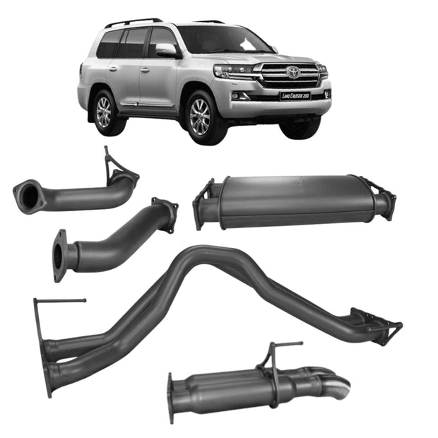 Redback Extreme Duty Exhaust for Toyota Landcruiser 200 Series 4.5L V8 (10/2015 - on) - TLX49800-P2
